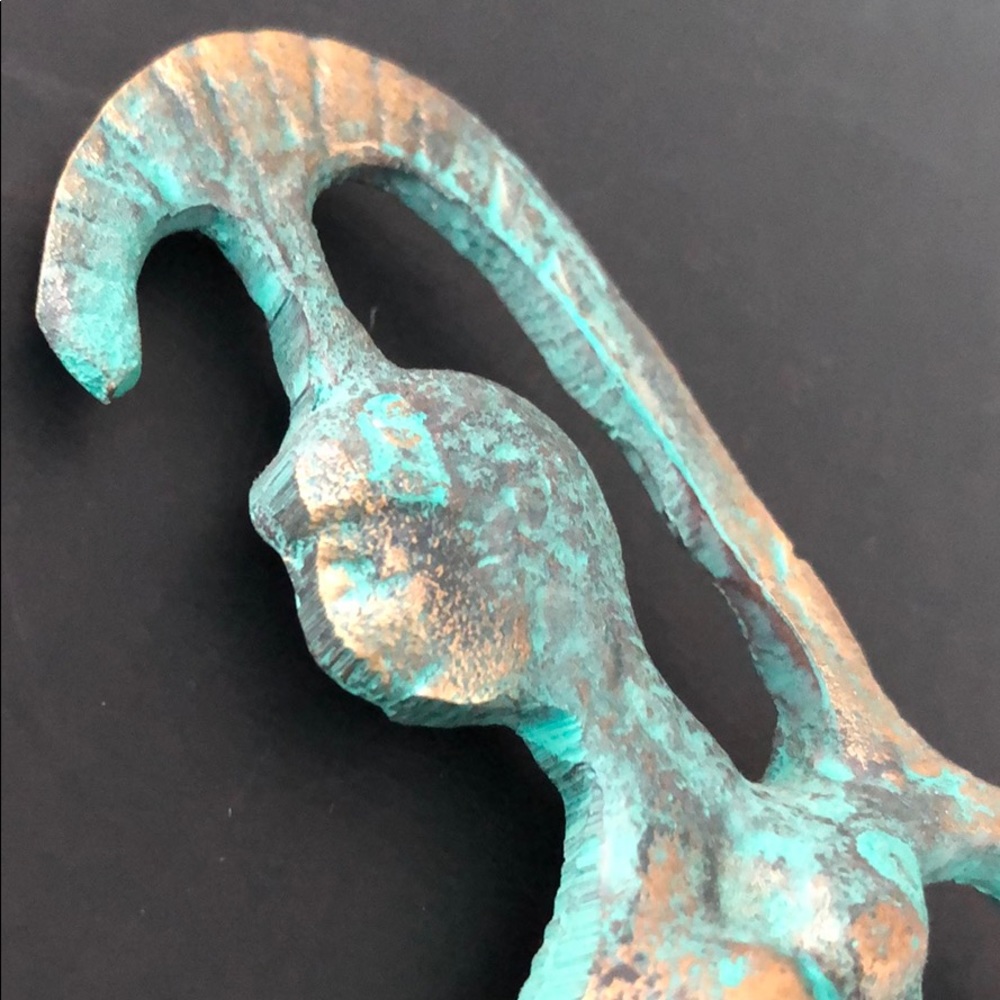 METAL SCULPTURE GREEK GODDESS ATHENA - Picture 13 of 13